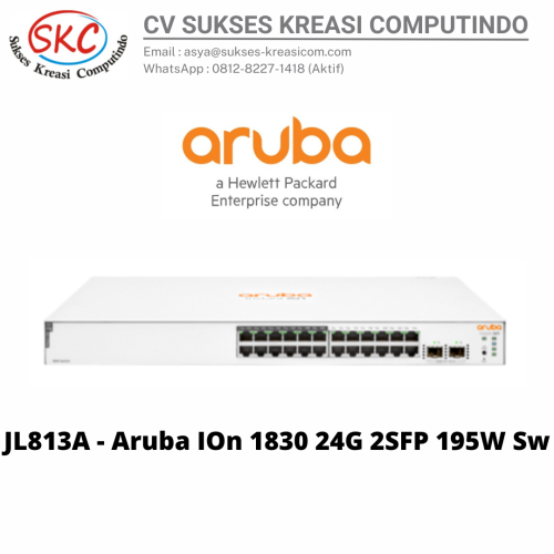 JL813A – Aruba IOn 1830 24G 2SFP 195W Sw