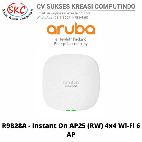 R9B28A – Instant On AP25 (RW) 4×4 Wi-Fi 6 AP
