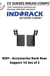 RS01 – Accessories Rack Rear  Support 1U Set of 2