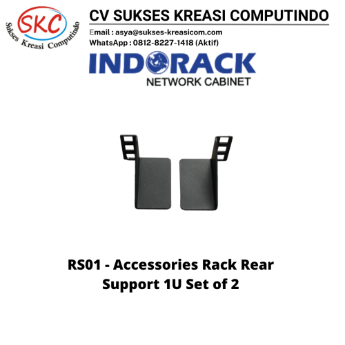 RS01 – Accessories Rack Rear  Support 1U Set of 2